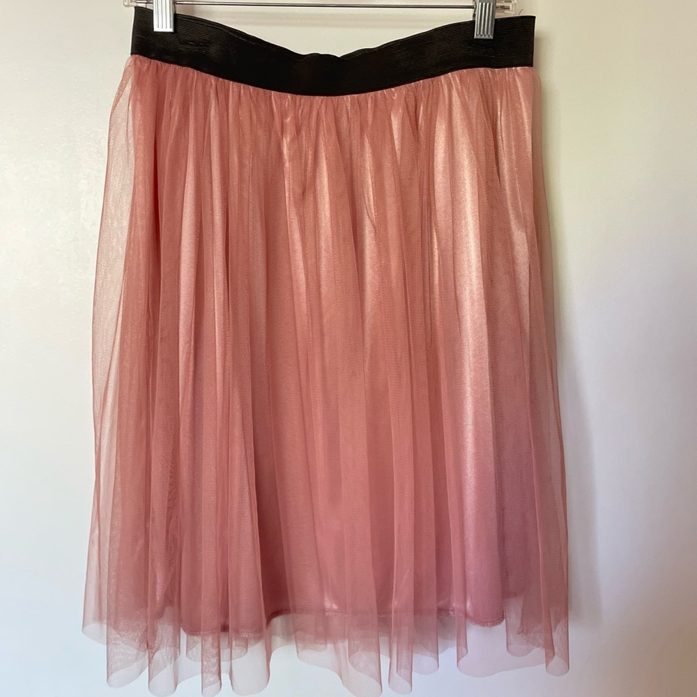 Pink mesh skirt